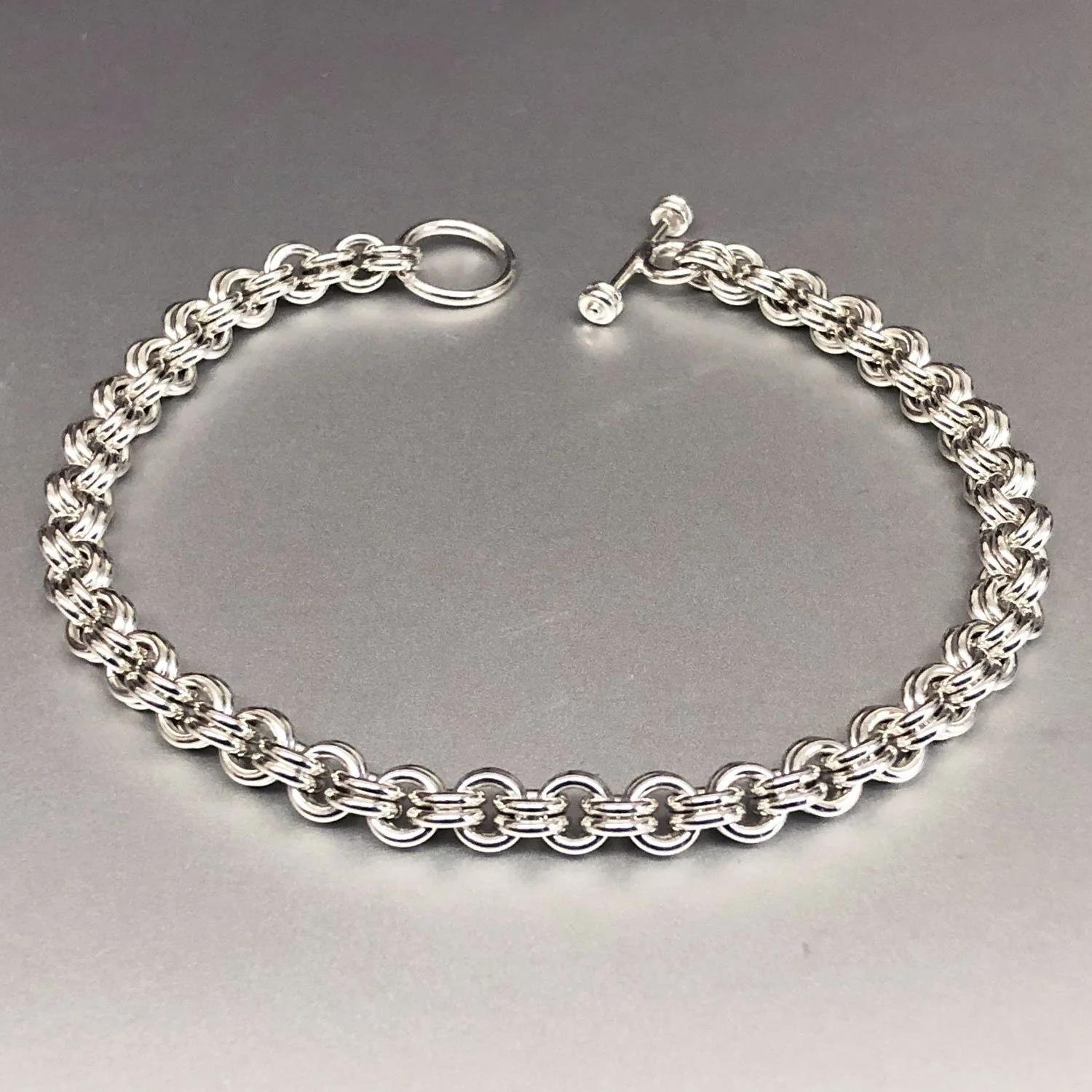 Women’s Sterling Silver Bracelet – Thin Links